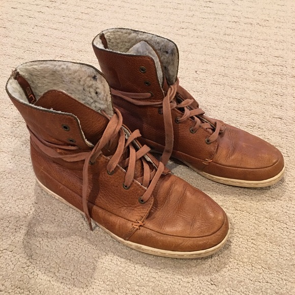 mens leather sneaker boots